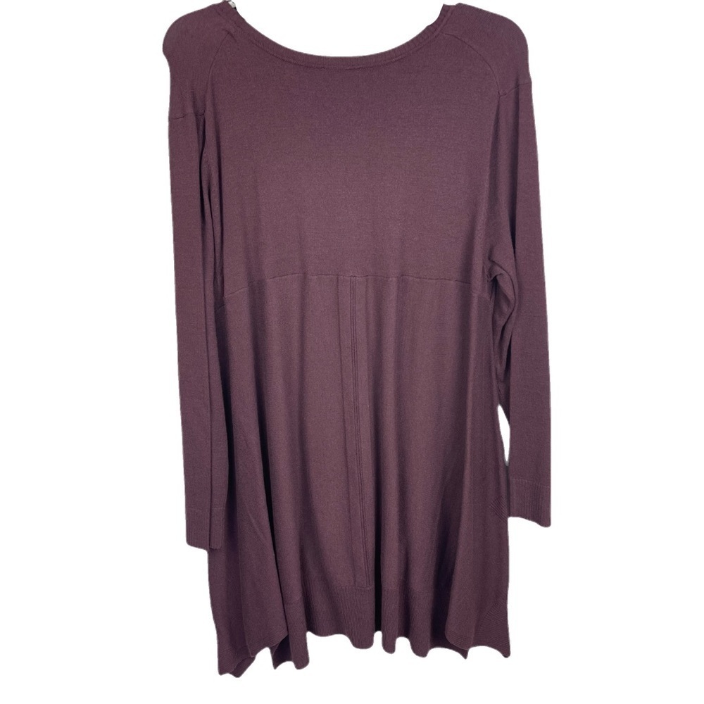 ✅ NWT Westbound Wine Asymmetrical Soft Sweater Tunic - Picture 3 of 10
